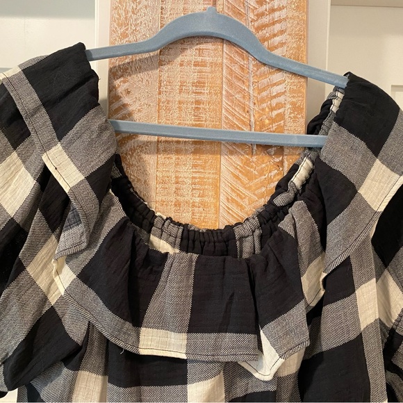 NWT Anthropologie Ruffled Boat Neck Top - Picture 5 of 11